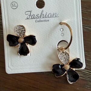 Black and Gold Flower Earrings All accessories in my closet are $8 or 3 for $20